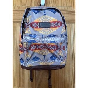 Pendleton Canyon Southwestern Print Leather Backpack NWT